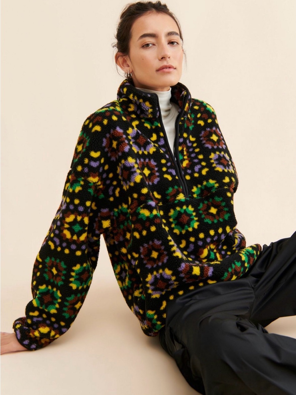 Yosemite Half-Zip Pile Fleece Sweatshirt by BDG / excellent condition!